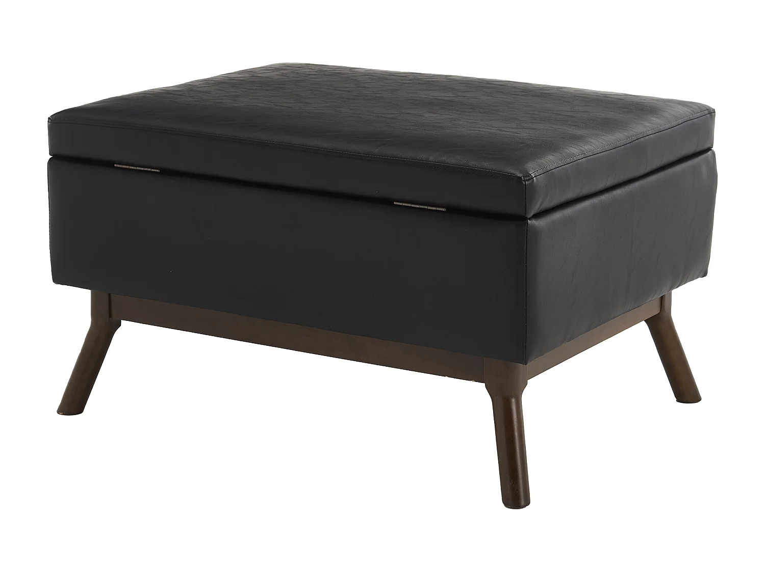 Sedia quadrata - Sedia con contenitore - per soggiorno, ingresso e soggiorno - nero