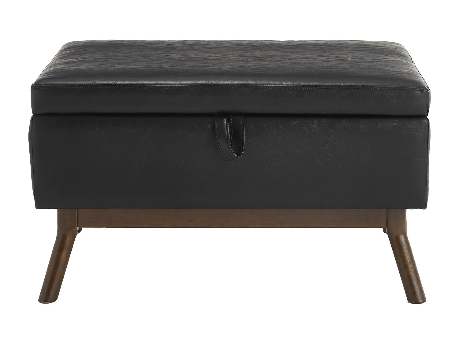 Sedia quadrata - Sedia con contenitore - per soggiorno, ingresso e soggiorno - nero