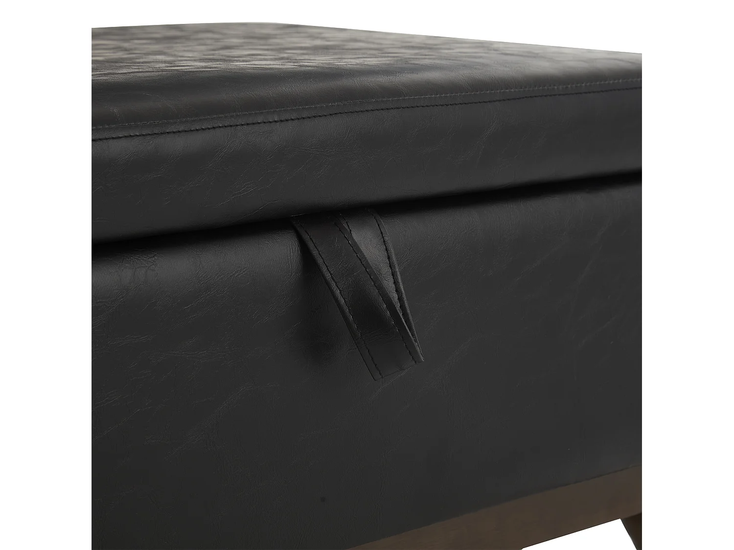 Sedia quadrata - Sedia con contenitore - per soggiorno, ingresso e soggiorno - nero