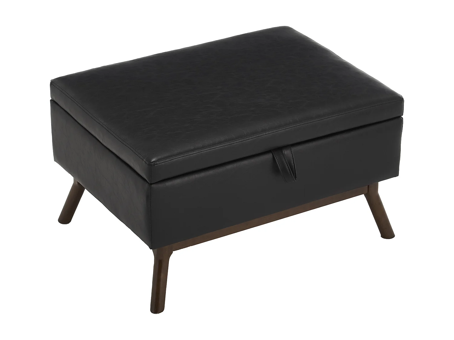 Sedia quadrata - Sedia con contenitore - per soggiorno, ingresso e soggiorno - nero