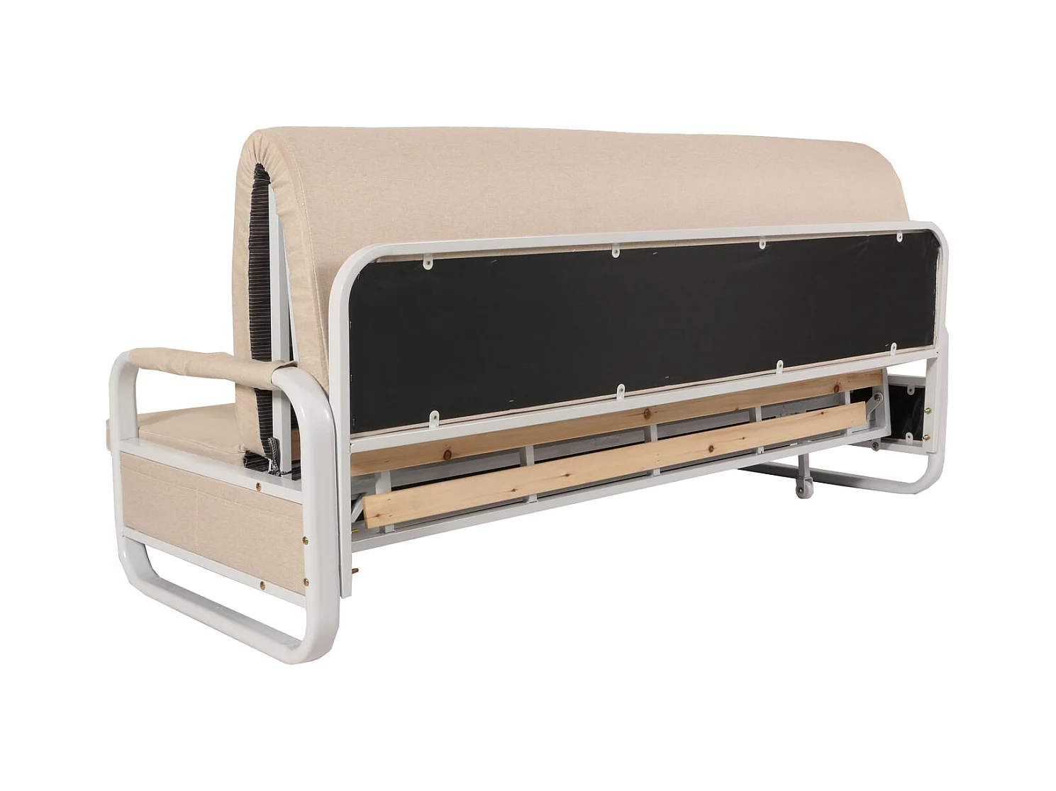 Schlafsofa MCW-M83, Stoff/Textil beige