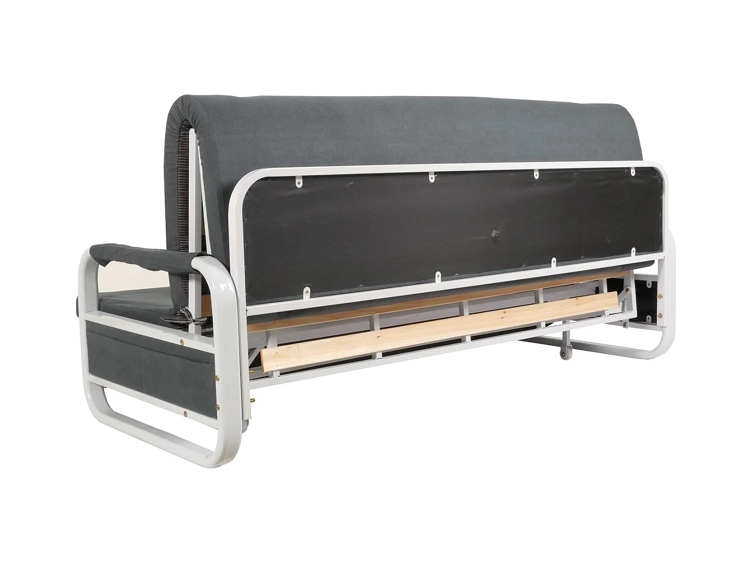 Schlafsofa MCW-M83, Stoff/Textil dunkelgrau