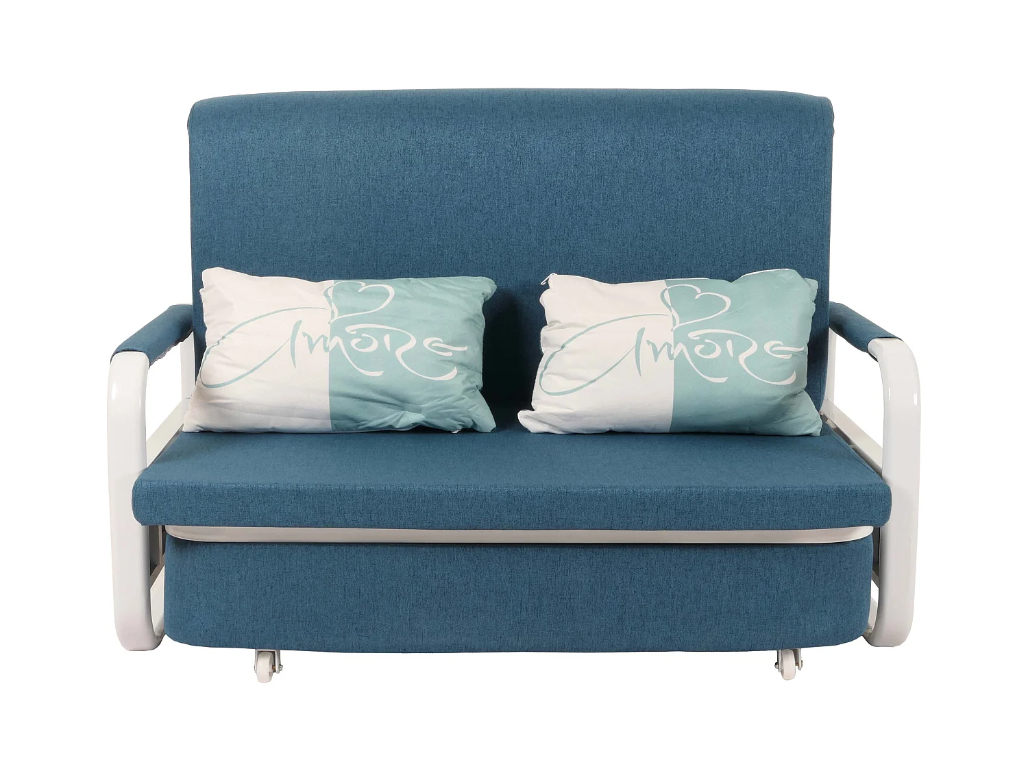 Schlafsofa MCW-M83, Stoff/Textil dunkelblau