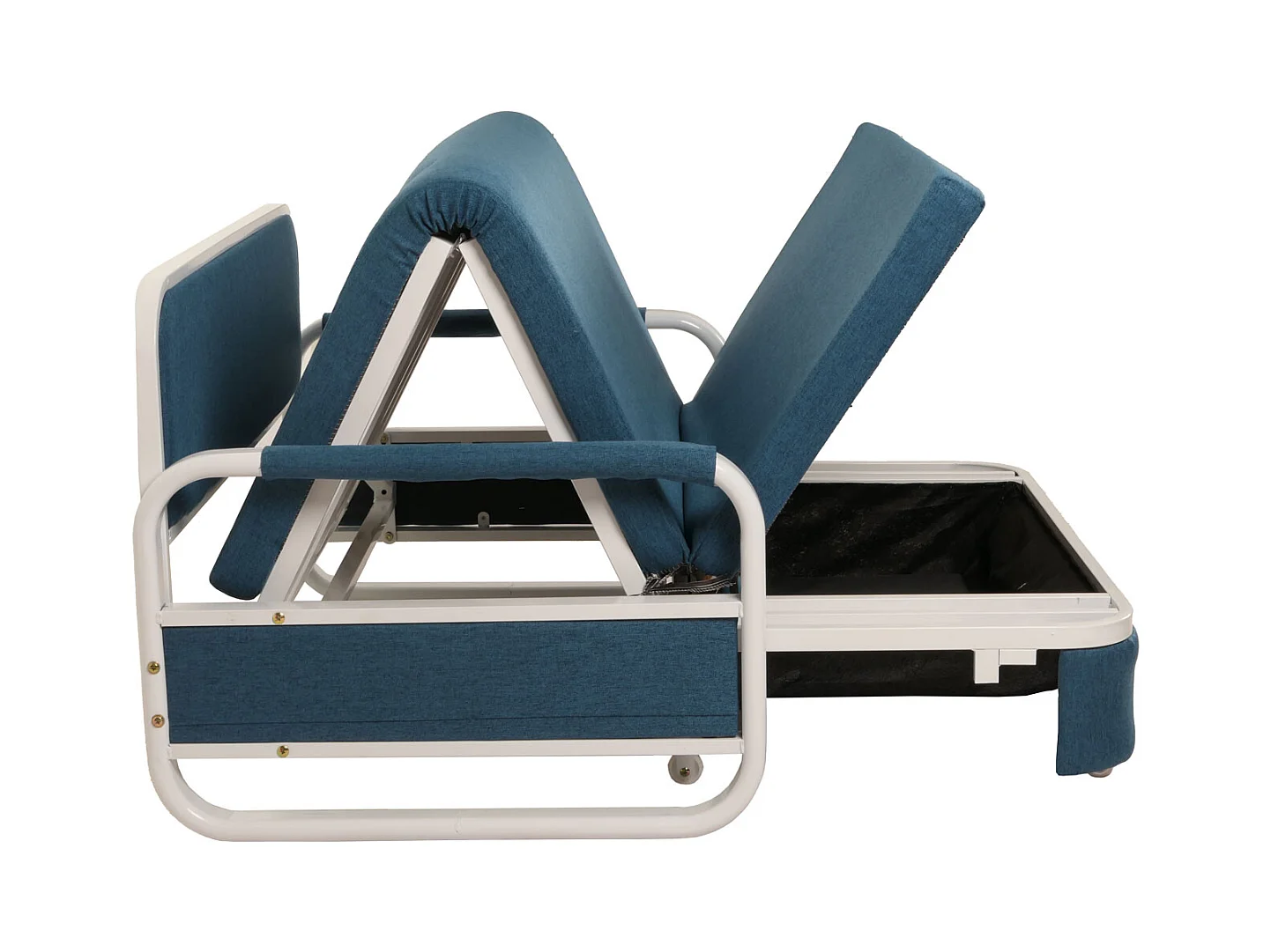 Schlafsofa MCW-M83, Stoff/Textil dunkelblau