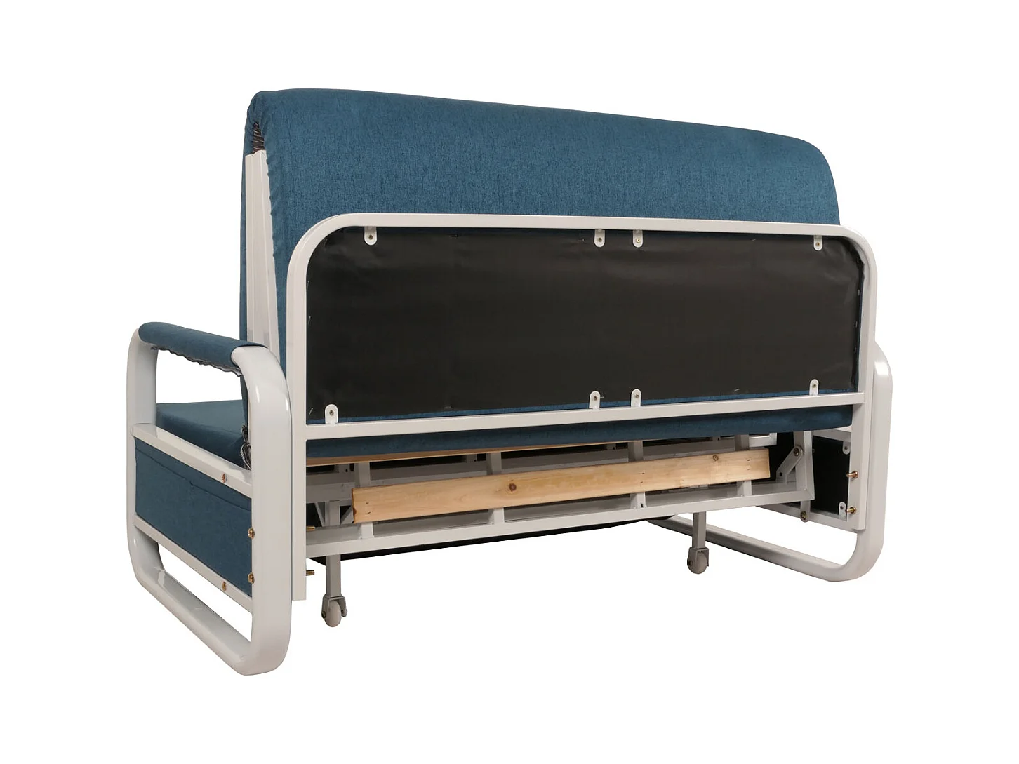 Schlafsofa MCW-M83, Stoff/Textil dunkelblau