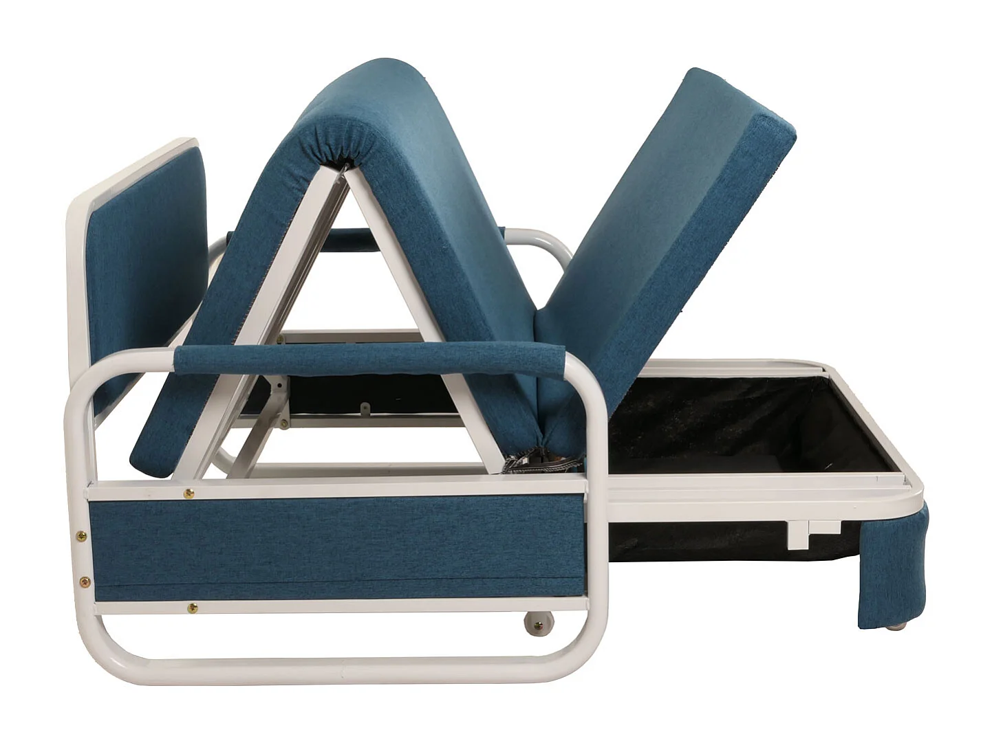 Schlafsofa MCW-M83, Stoff/Textil dunkelblau