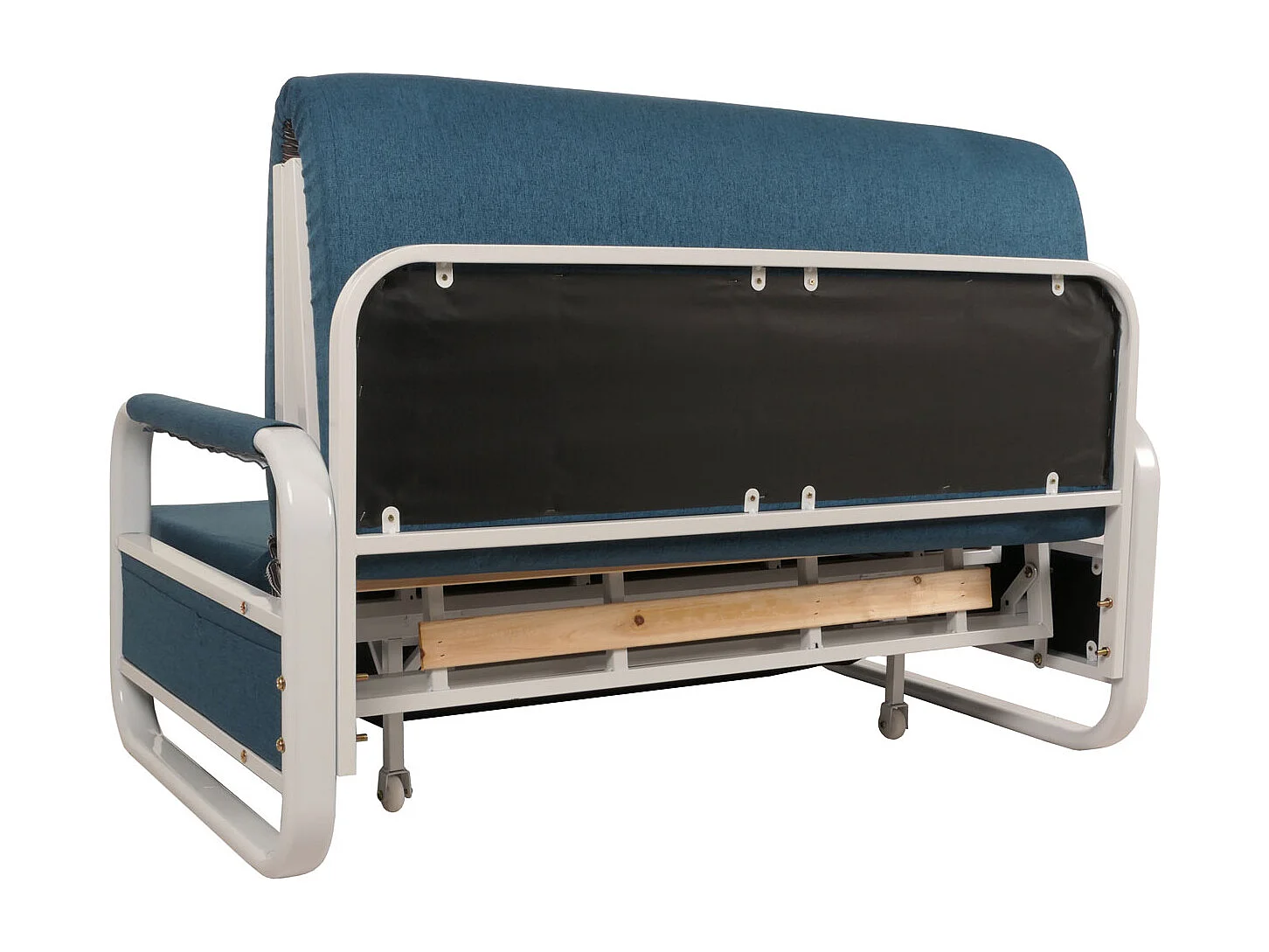 Schlafsofa MCW-M83, Stoff/Textil dunkelblau