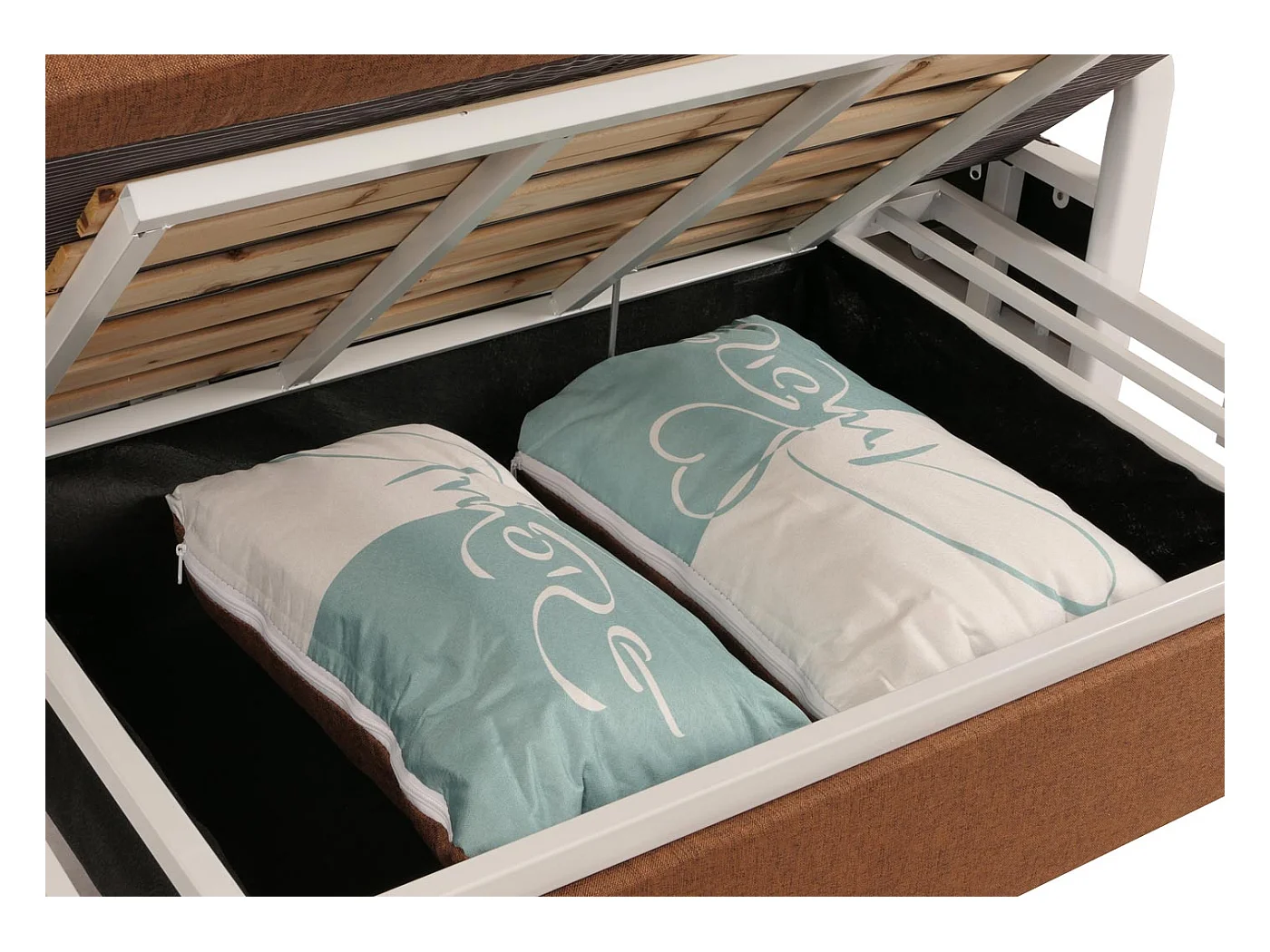 Schlafsofa MCW-M83, Stoff/Textil braun