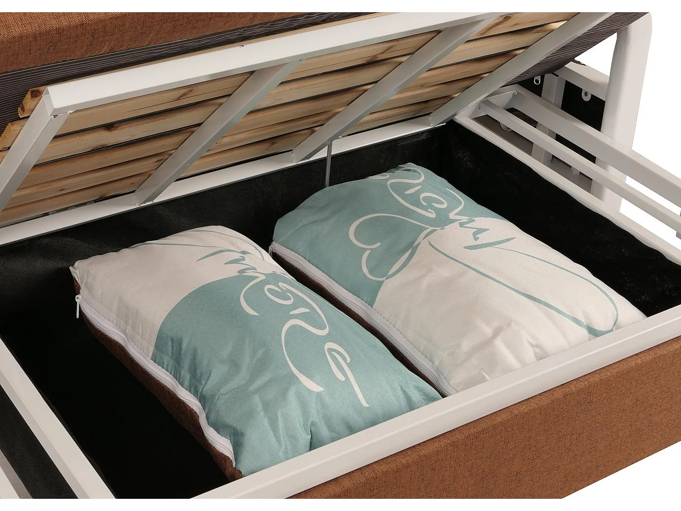 Schlafsofa MCW-M83, Stoff/Textil braun