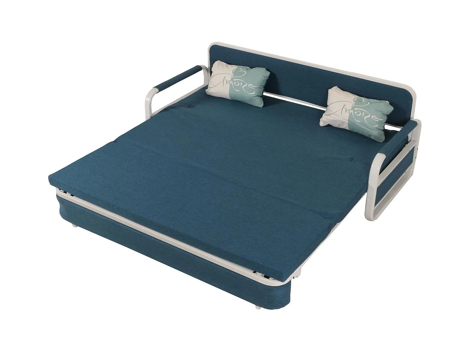 Schlafsofa MCW-M83, Stoff/Textil dunkelblau