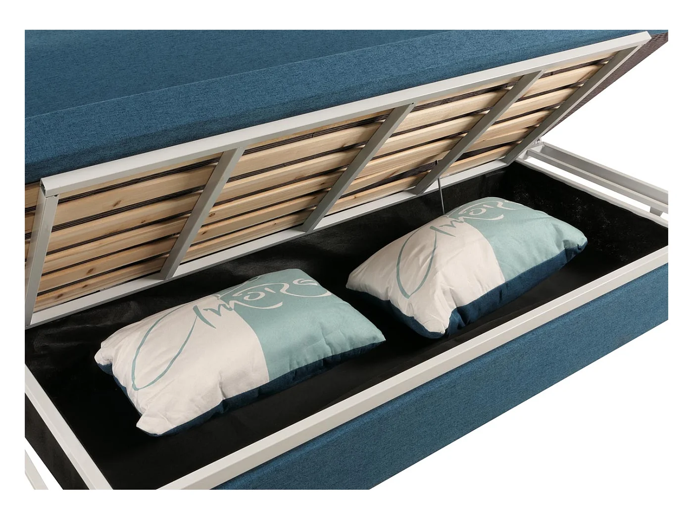 Schlafsofa MCW-M83, Stoff/Textil dunkelblau