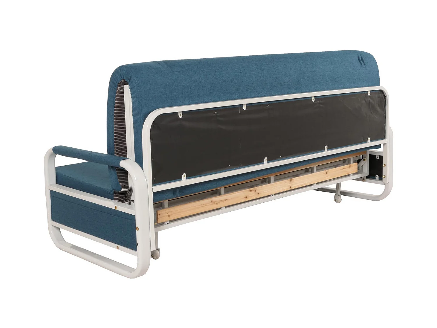 Schlafsofa MCW-M83, Stoff/Textil dunkelblau