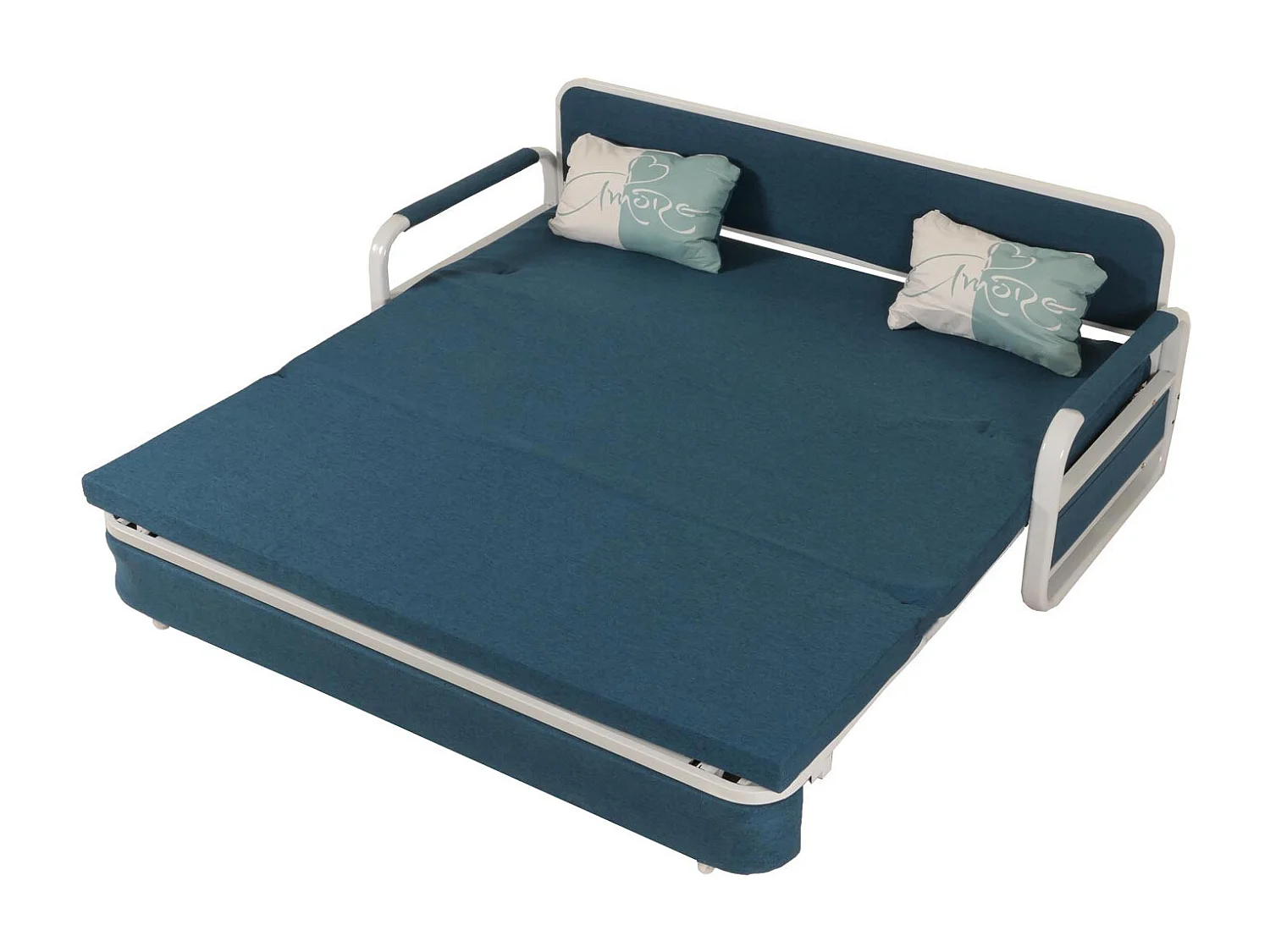 Schlafsofa MCW-M83, Stoff/Textil dunkelblau