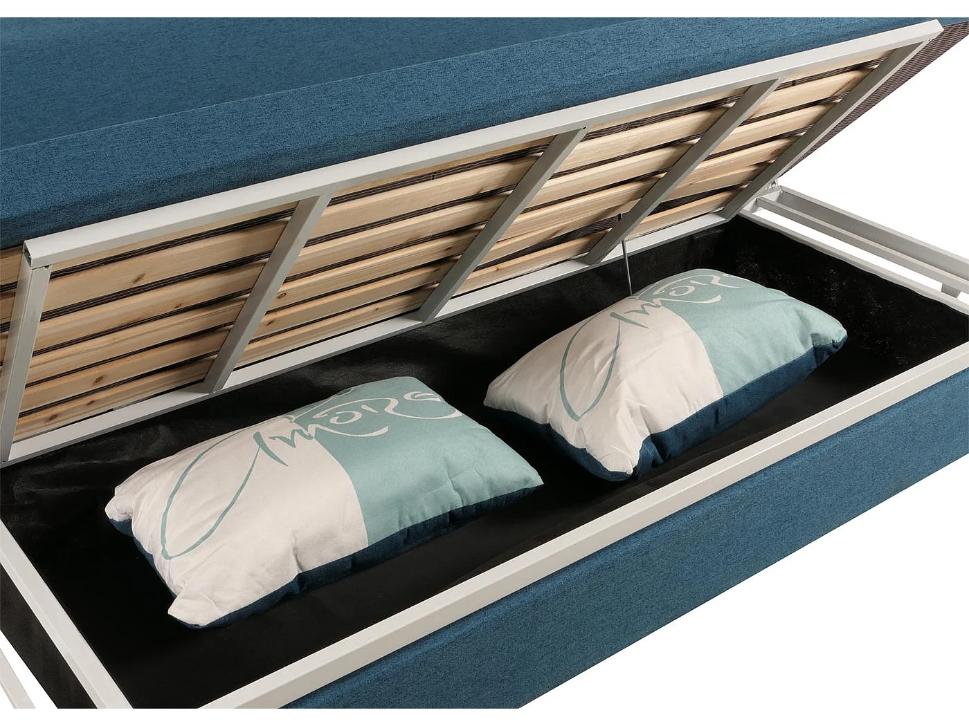 Schlafsofa MCW-M83, Stoff/Textil dunkelblau