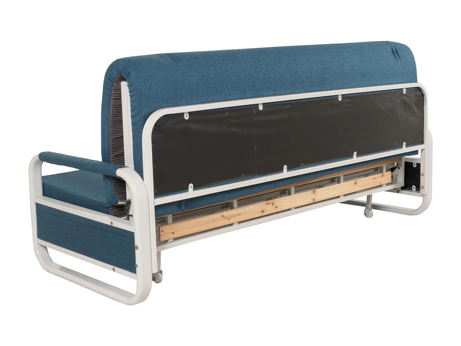 Schlafsofa MCW-M83, Stoff/Textil dunkelblau