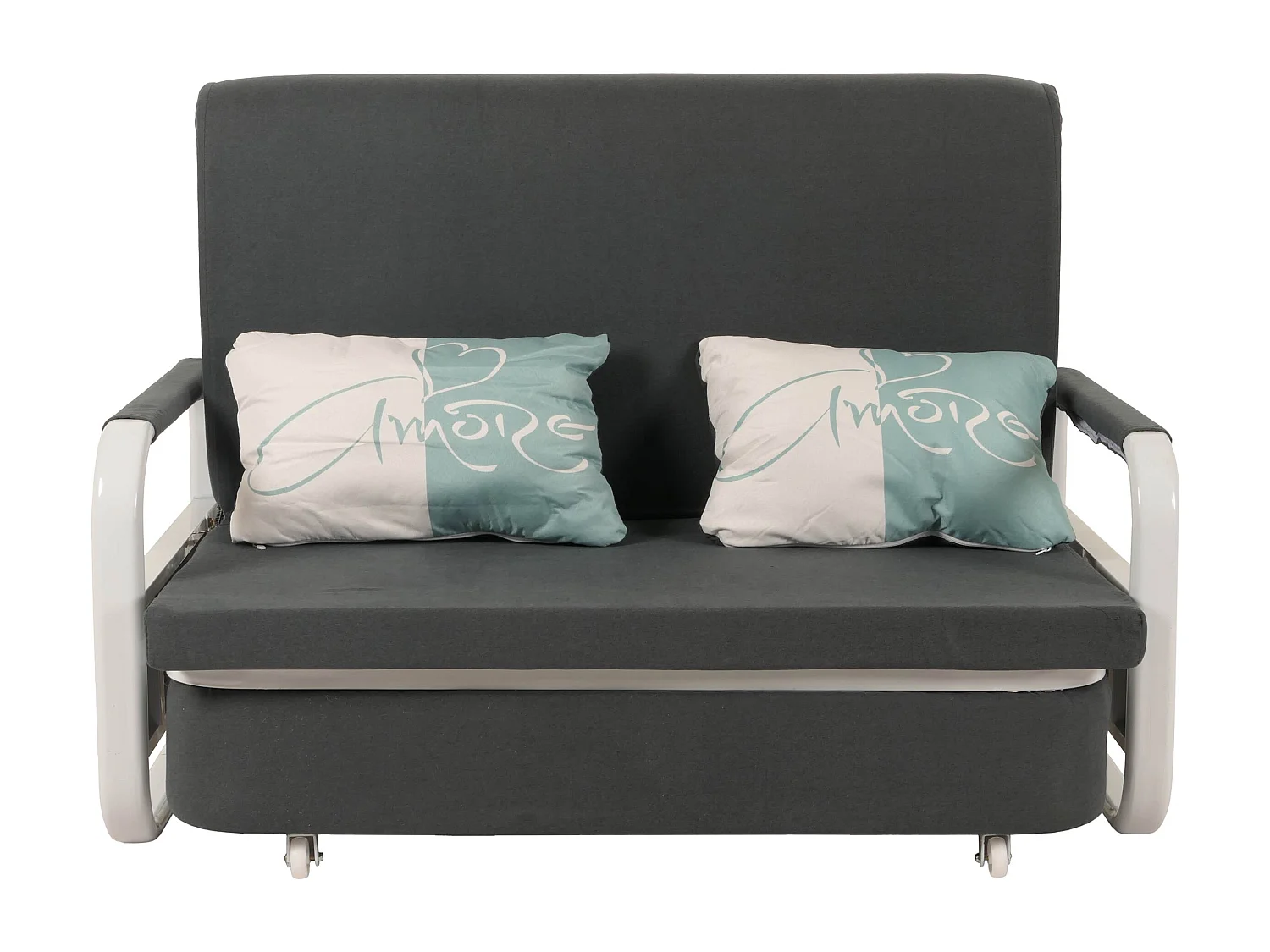 MCW-M83 sofa bed,  dark grey fabric