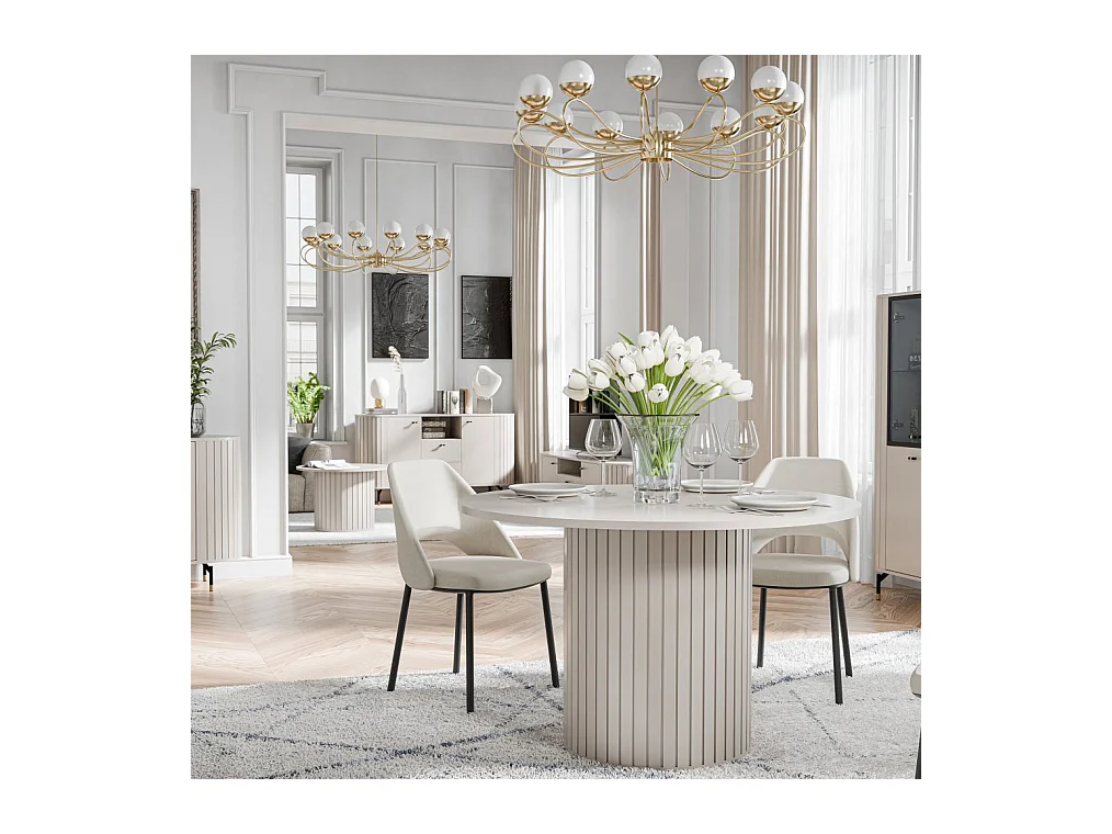 ESSTISCH Zama Kaschmir 120 / 120 / 75 cm