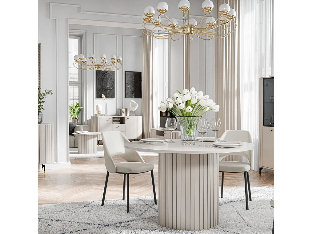 ESSTISCH Zama Kaschmir 120 / 120 / 75 cm