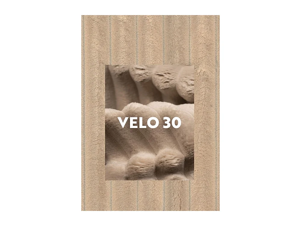 Canapé d'angle en U Siena avec tissu Velo Beige