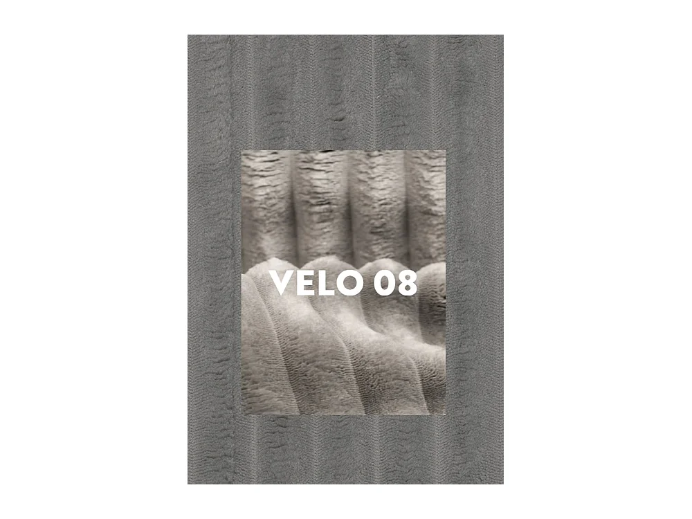 Canapé d'angle en U Siena avec tissu Velo Grey