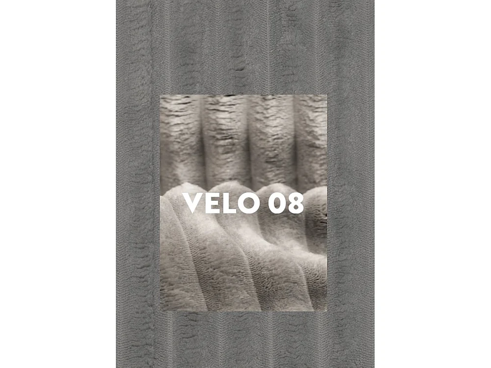 Canapé d'angle en U Siena avec tissu Velo Grey