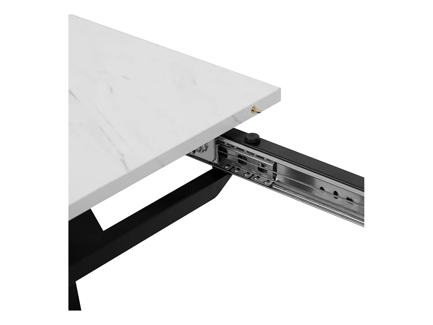 Table à manger moderne - Table à manger avec plateau réglable et repose-pieds - plateau en MDF - pour salle à manger et salon