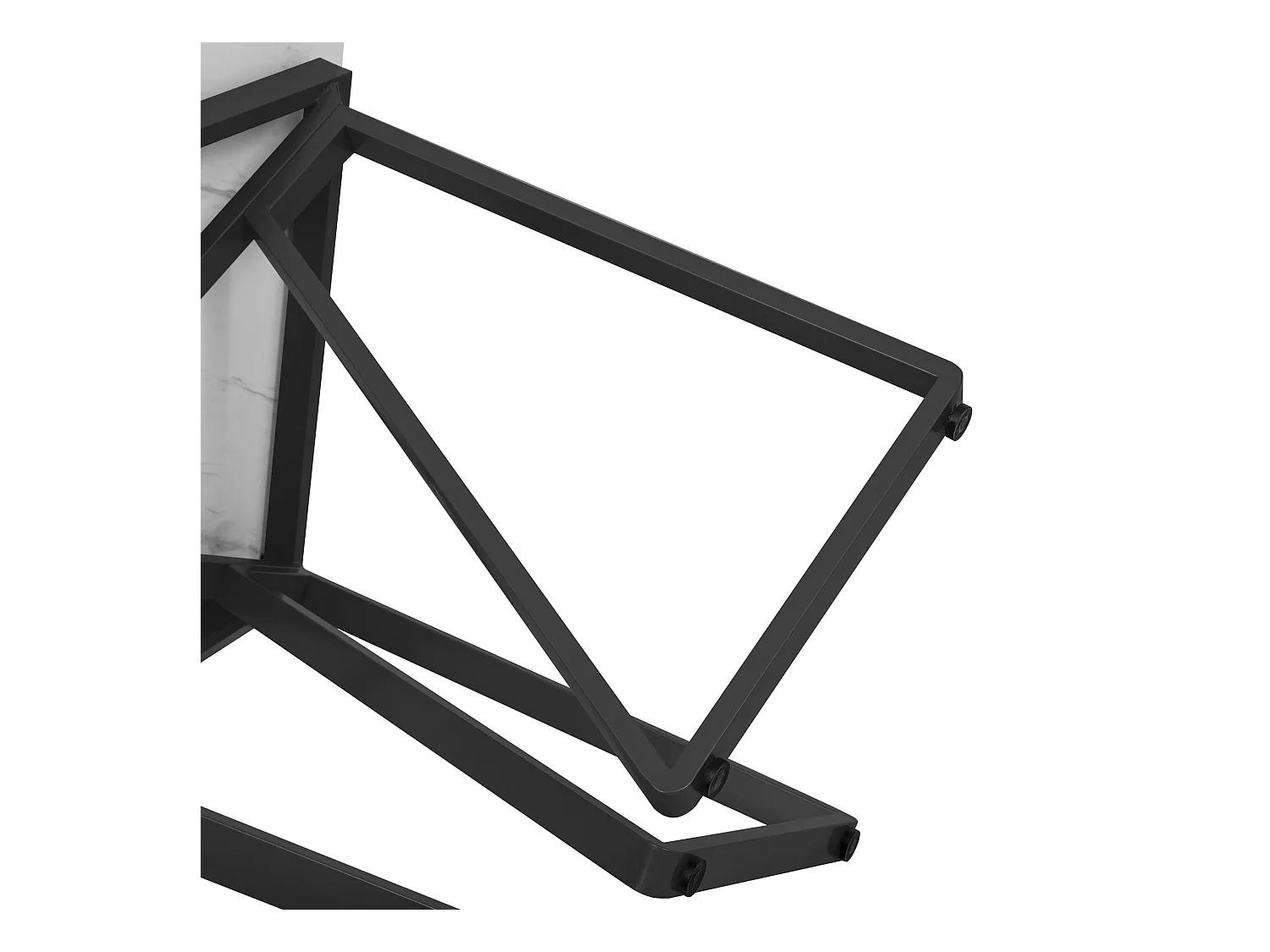 Table à manger moderne - Table à manger avec plateau réglable et repose-pieds - plateau en MDF - pour salle à manger et salon