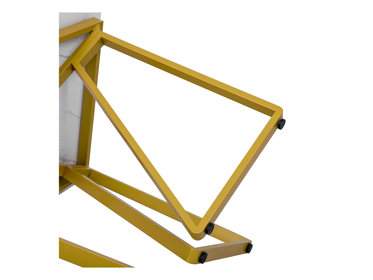 Table à manger moderne - Table à manger avec plateau réglable et repose-pieds - plateau en MDF - pour salle à manger et salon