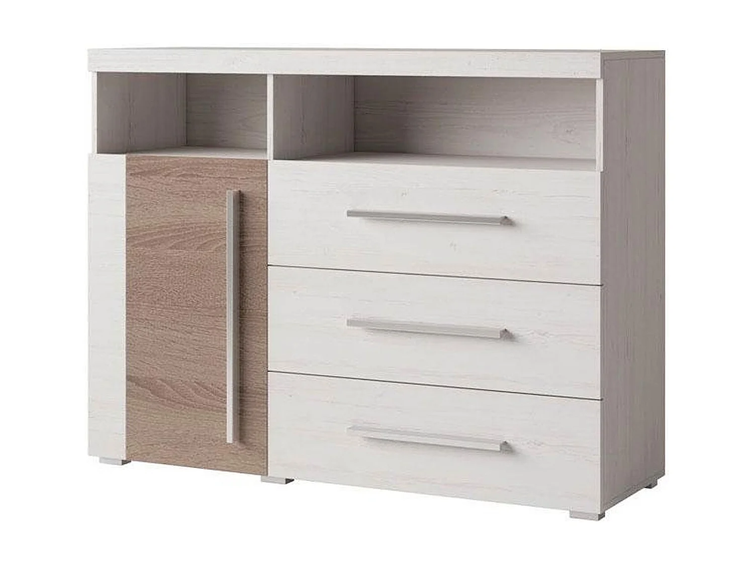 SIDEBOARD Rennes Andersen Pinie / Sonoma Trüffel 120 / 38,5 / 92cm