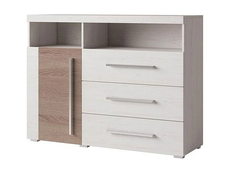 SIDEBOARD Rennes Andersen Pinie / Sonoma Trüffel 120 / 38,5 / 92cm