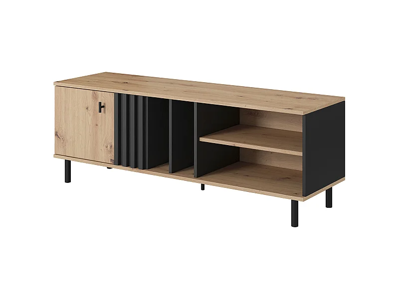 LOWBOARD Madis sand grange eiche / anthrazit 138,1 cm / 40 cm / 49,2 cm