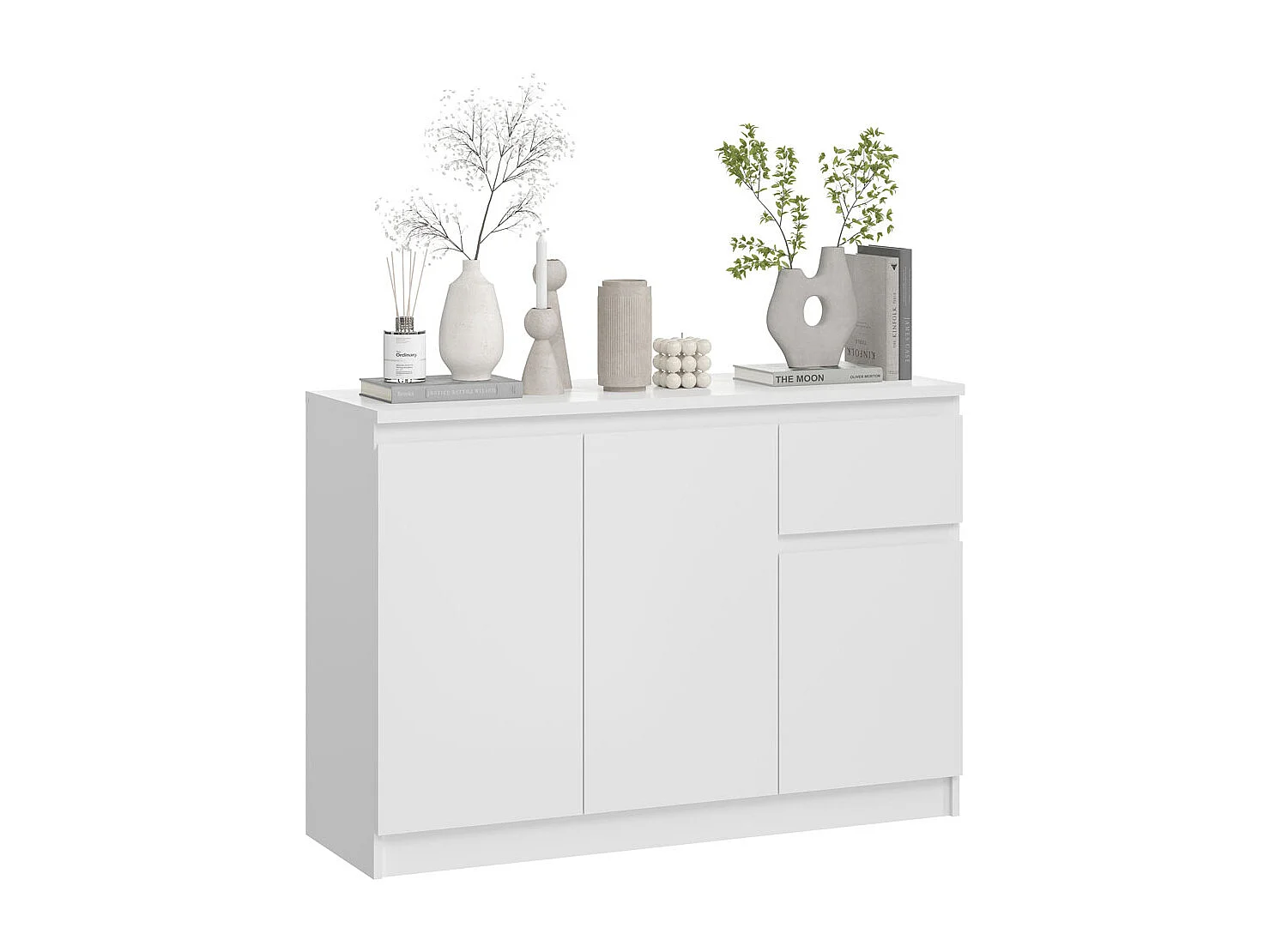 KOMMODE City weiß 120 / 40 / 84cm