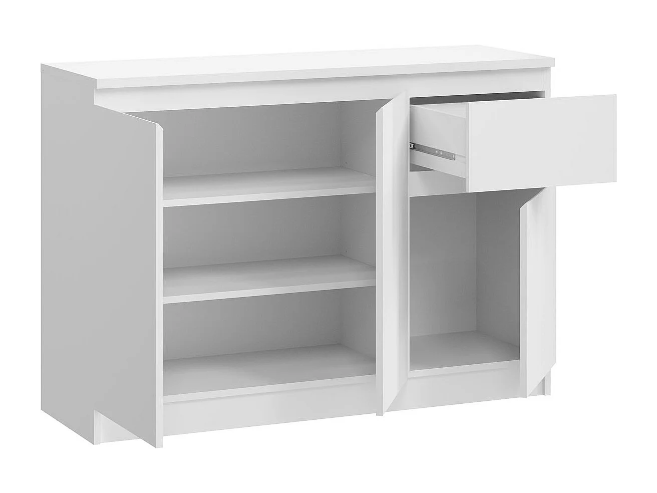 KOMMODE City weiß 120 / 40 / 84cm