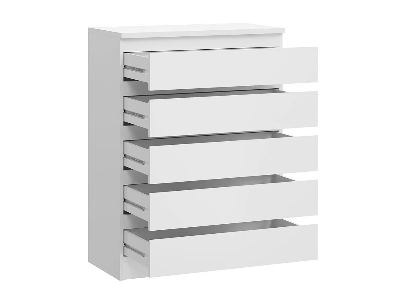 KOMMODE City weiß 77 / 40 / 104cm