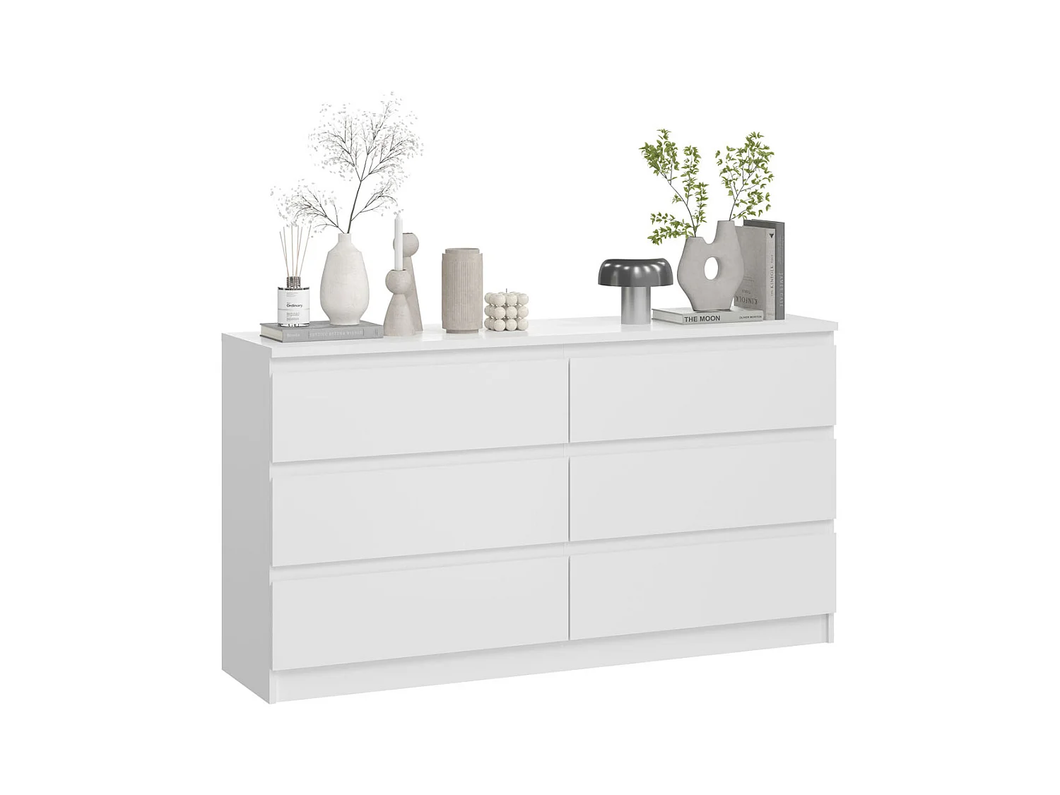 KOMMODE City weiß 154 / 40 / 84cm