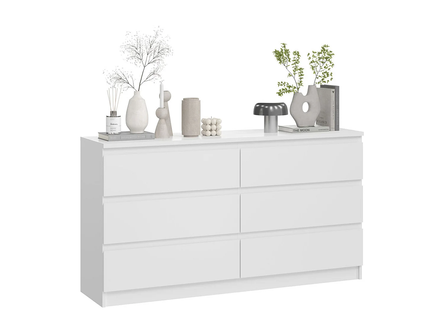 KOMMODE City weiß 154 / 40 / 84cm