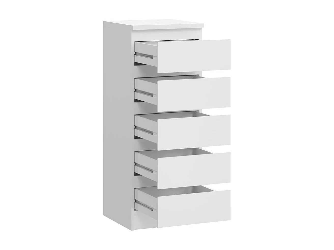 KOMMODE City weiß 40 / 40 / 104cm