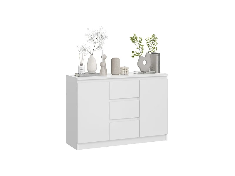 KOMMODE City weiß 120 / 40 / 84cm