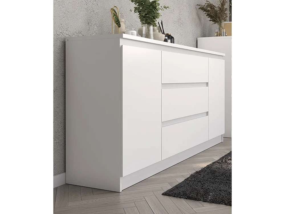 KOMMODE City weiß 120 / 40 / 84cm