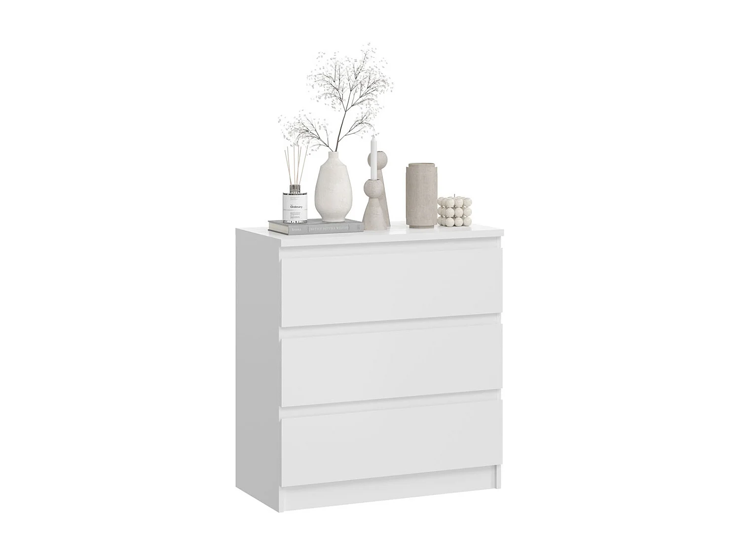 KOMMODE City weiß 77 / 40 / 84cm