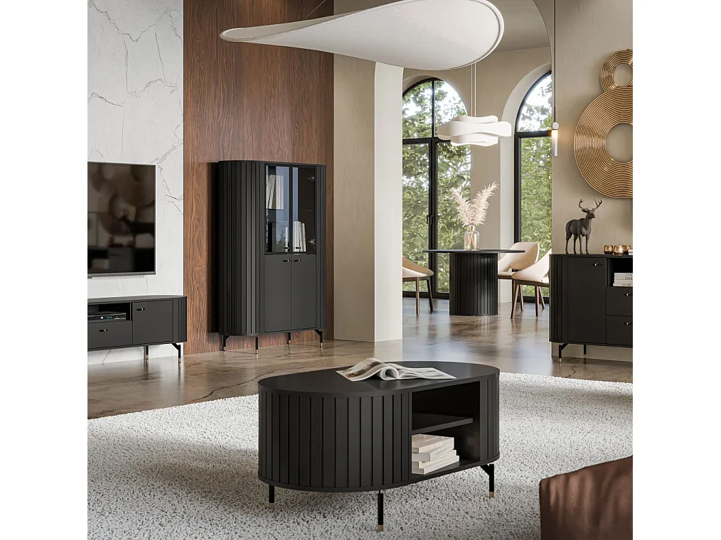 COUCHTISCH Zama Schwarz 104 / 56 / 47 cm