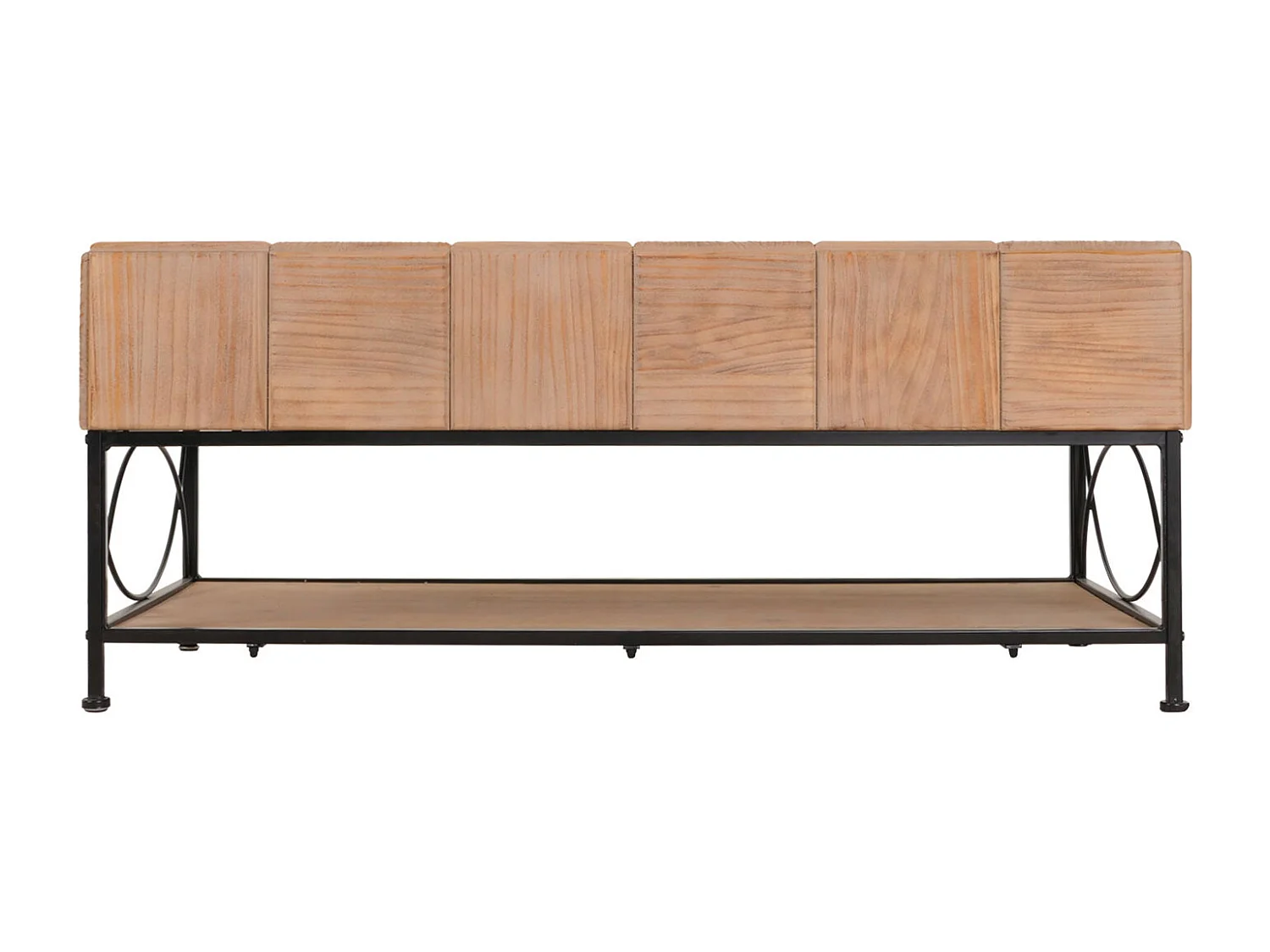 Couchtisch MCW-N30, Wohnzimmertisch Tisch Sofatisch Beistelltisch, Ablage Massiv-Holz MDF, 51x120x61cm