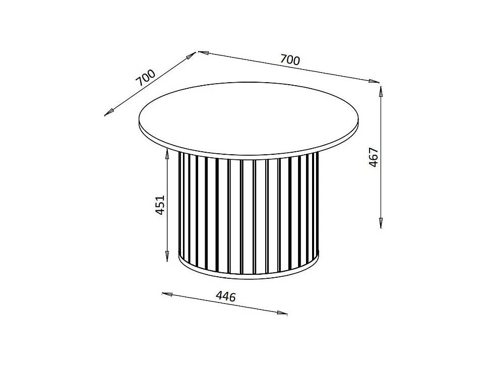 COUCHTISCH Zama Kaschmir 70 / 70 / 46 cm