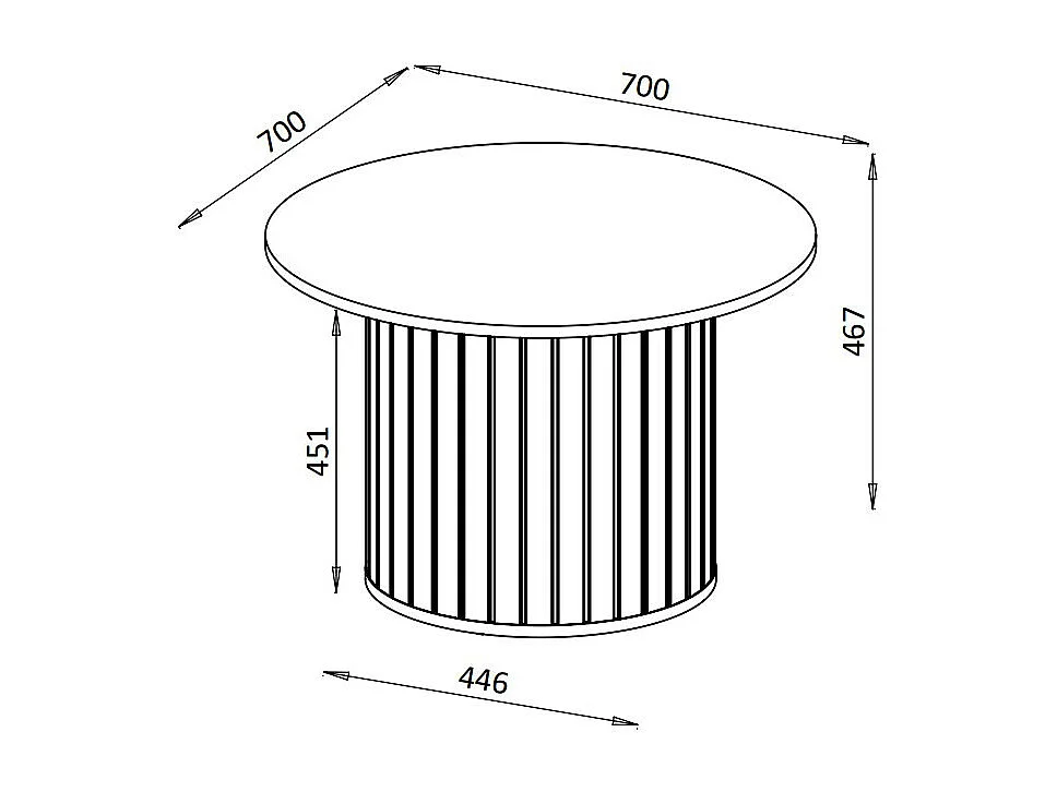 COUCHTISCH Zama Schwarz 70 / 70 / 46 cm