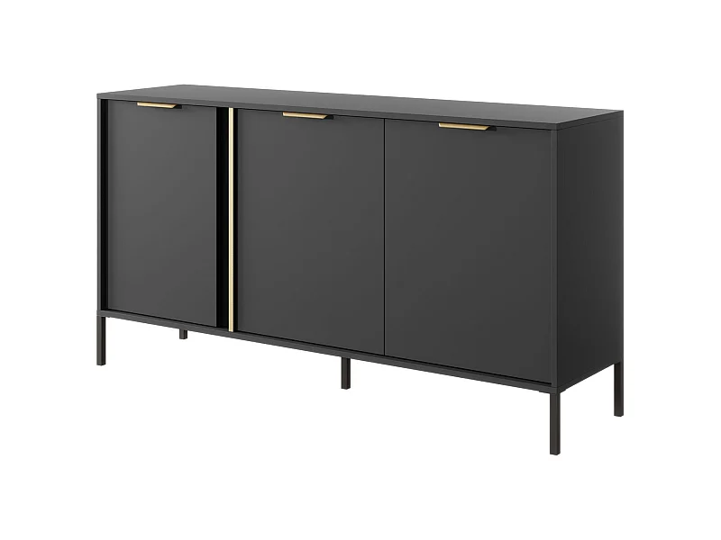 SIDEBOARD Lars anthrazit / gold 153,1 / 39,5 / 81,4 cm