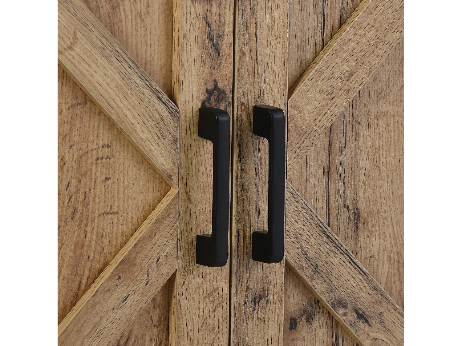 Meuble TV vintage - Meuble TV marron avec 2 portes coulissantes et étagères réglables - pour salon et salle à manger