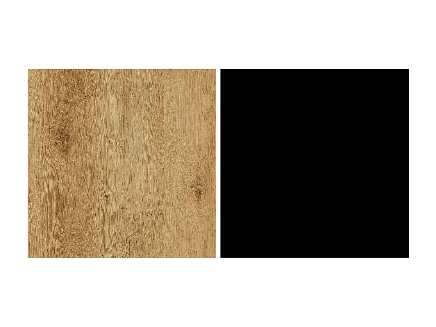 LOWBOARD Modesto Eiche Style hell / Schwarz 170 / 40 / 49 cm