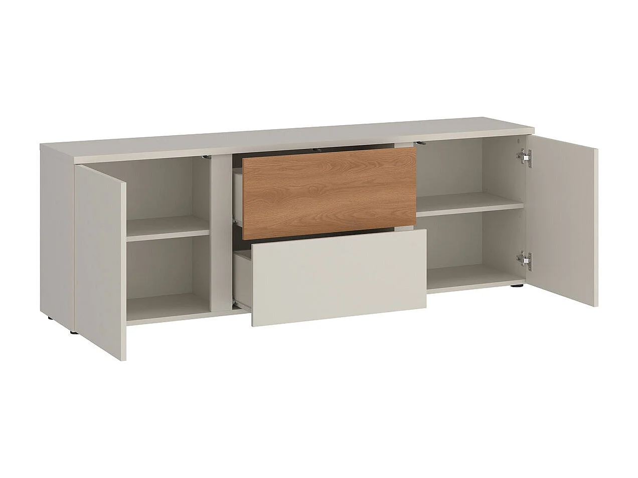 LOWBOARD Hamm Kaschmir / Karamell Eiche 161 / 40 / 56cm