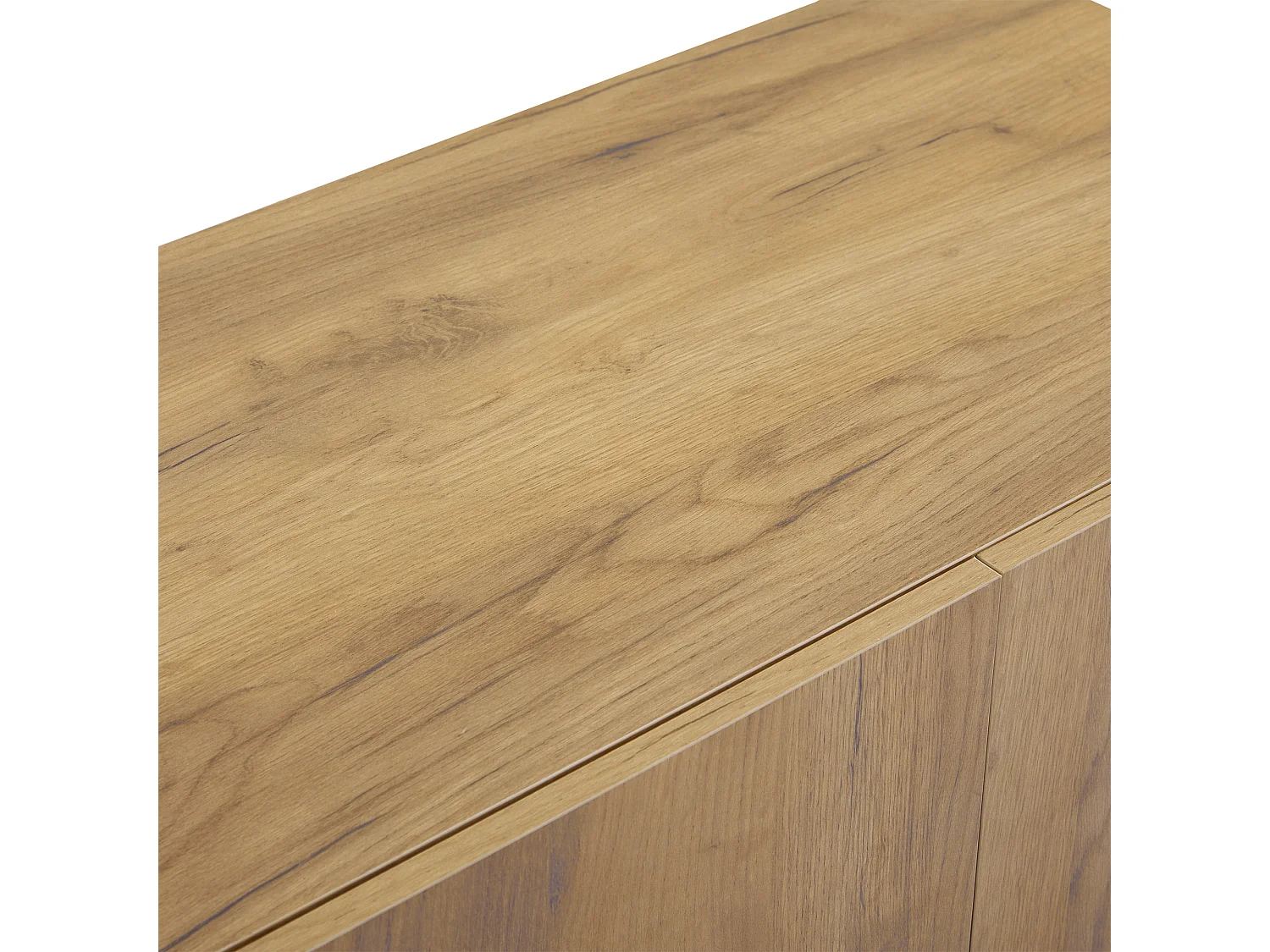 Moderne tv-standaard - Witte tv-kast met ledverlichting - 2 opberglades - voor woonkamer en slaapkamer