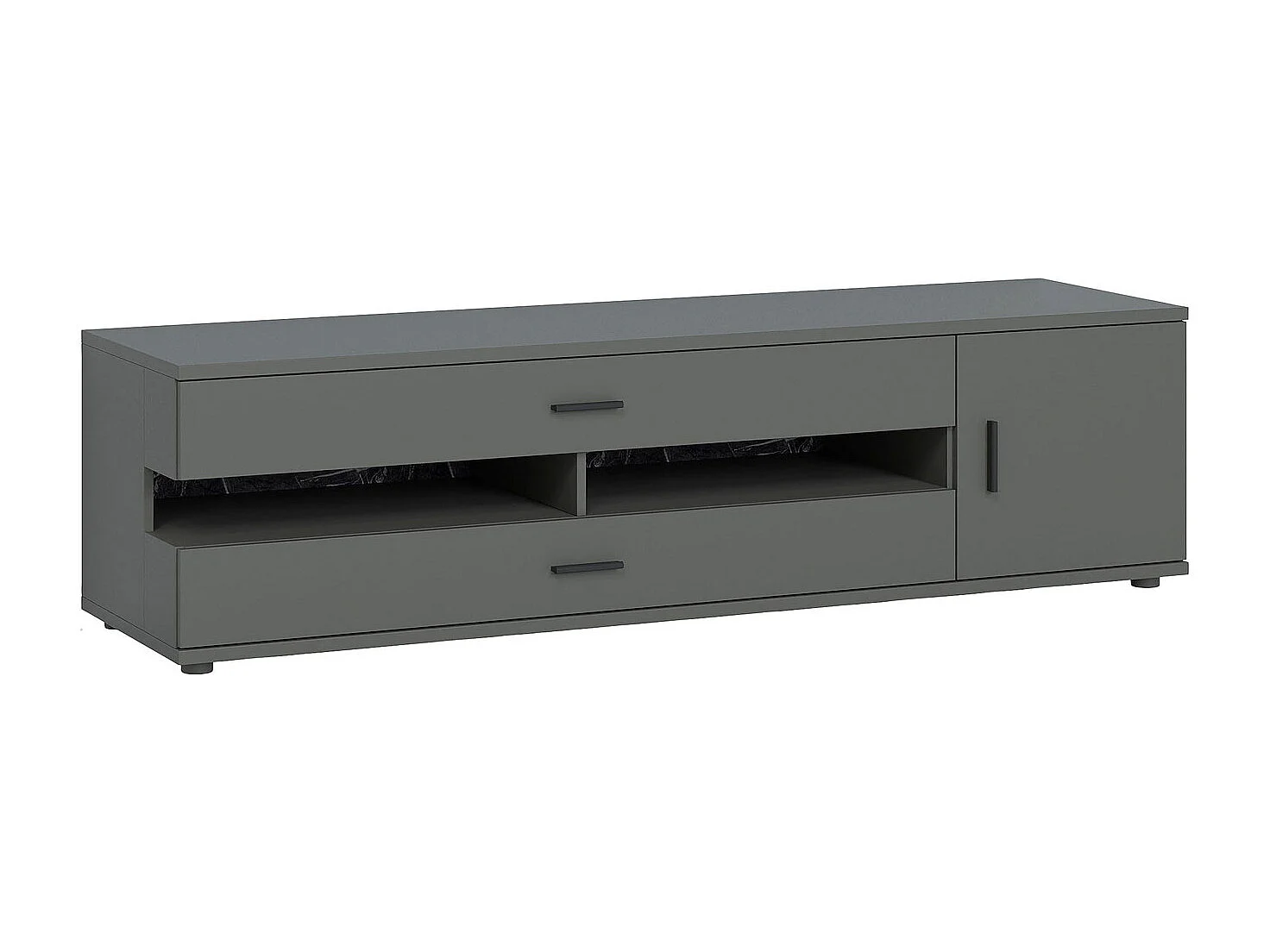 LOWBOARD Henley graphit grau 180 / 49,5 / 47,5cm